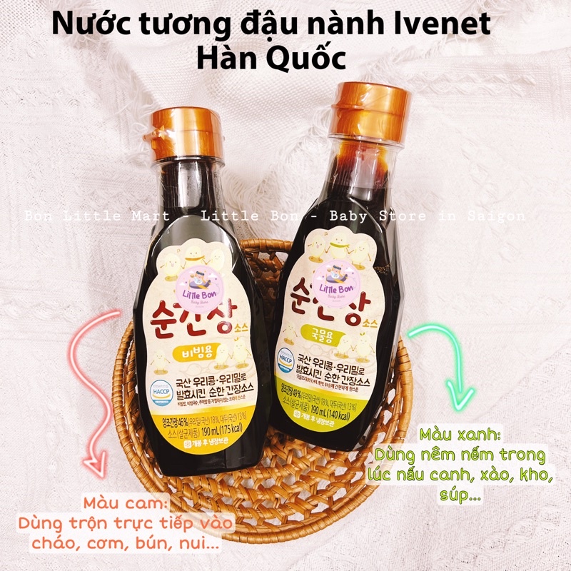 Nước tương đậu nành Ivenet Hàn 8M+ 190ml