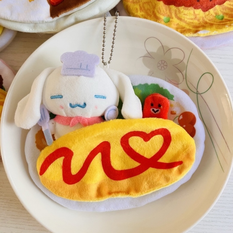 Đồ chơi nhồi bông Hình Đầu Bếp Sanrio Kuromi Hello Kitty Cinnamoroll