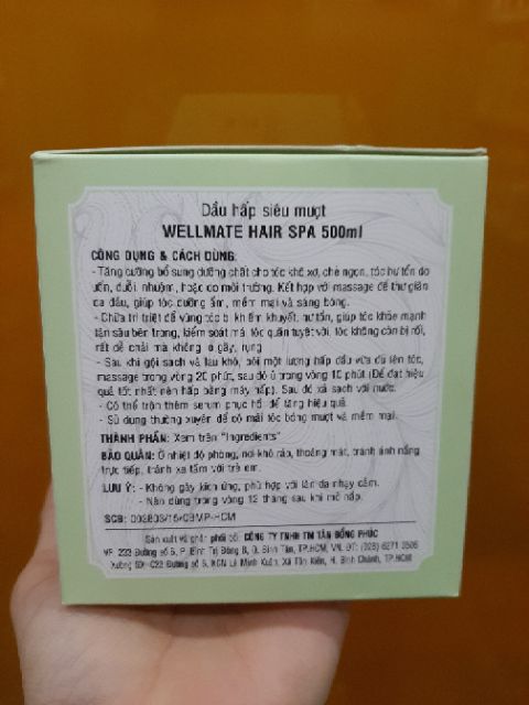 Hấp dầu siêu mượt WELLMATE 500ml