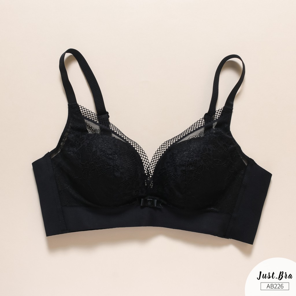 Áo ngực Just Bra mút dày không gọng, họa tiết ren thanh lịch AB226 | BigBuy360 - bigbuy360.vn