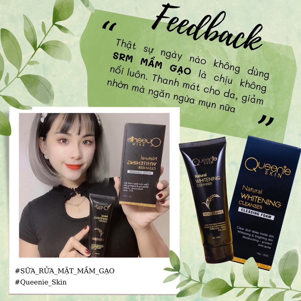 Sữa Rửa Mặt Mầm Gạo Queenie Skin - Sữa Rửa Mặt Queenie Skin Date Mới Nhất