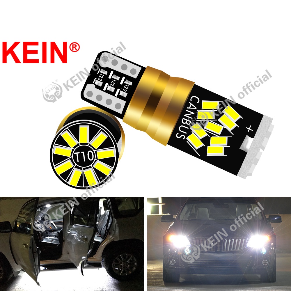 Bóng Đèn Led T10 W5W 27SMD Ánh Sáng Trắng 6000K DC12V Gắn Bên Hông Xe Hơi/Xe Máy