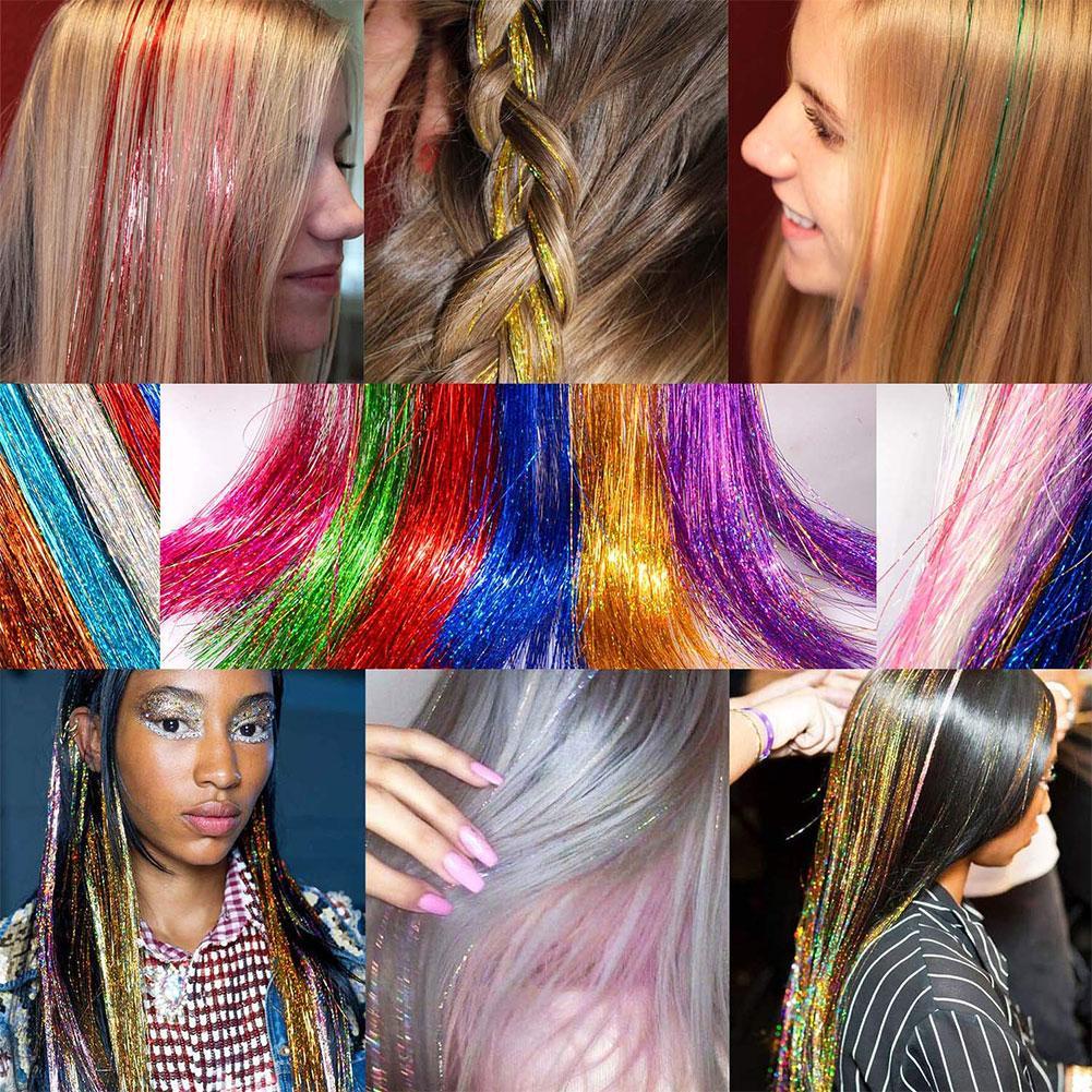 Dây Cột Tóc Lấp Lánh 14 Màu 94cm F0I3