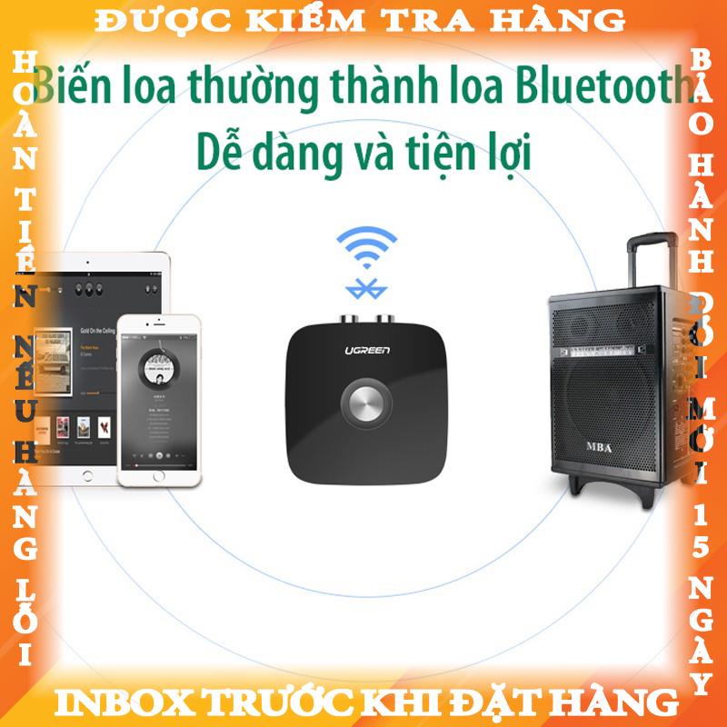 Thiết bị nhận Bluetooth 5.0 Music Receiver Ugreen 30445, dùng cho loa+amply Chính Hãng CM123 angthuy