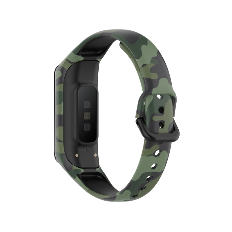 Dây đeo silicon họa tiết hoa cho đồng hồ thông minh Samsung -Galaxy Fit 2 SM-R220