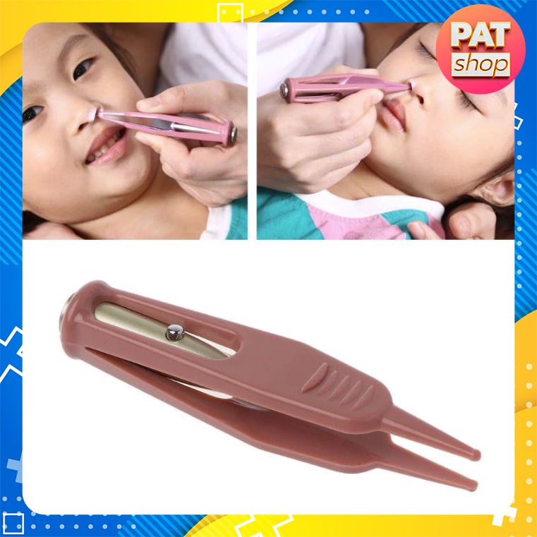 Kẹp gắp giúp vệ sinh mũi cho bé có Đèn LED