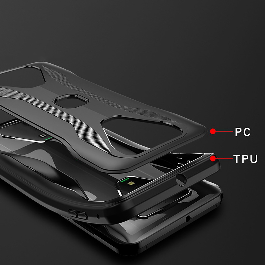 Shockproof Protective Phone Case Heat Dissipation Back Cover Support Gamepad Phone Shell for Xiaomi Black Shark 3/ 3 Pro