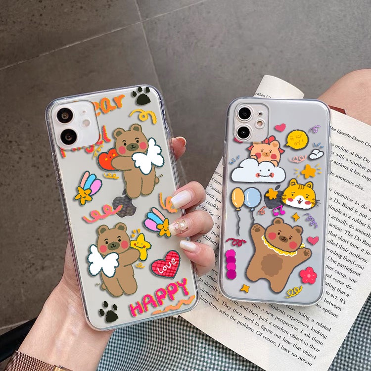 Meizu M3S M3 M5 M6 Note M5C M5S M6S M6T Casing Soft Phone Case Cover  Cookie Bear-2 Series