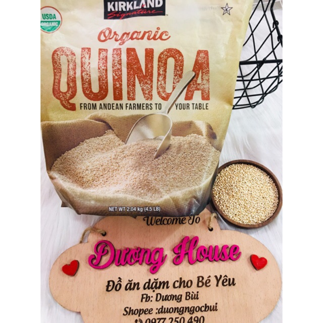 HỮU CƠ - Hạt Diêm mạch quinoa kirland date 2022
