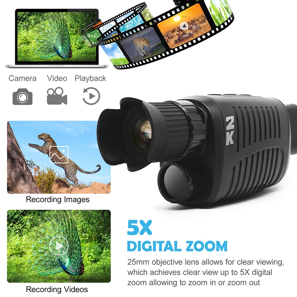 Ống nhòm hồng ngoại 1080P tầm nhìn ban đêm HD kỹ thuật số cho hoạt động ngoài trời