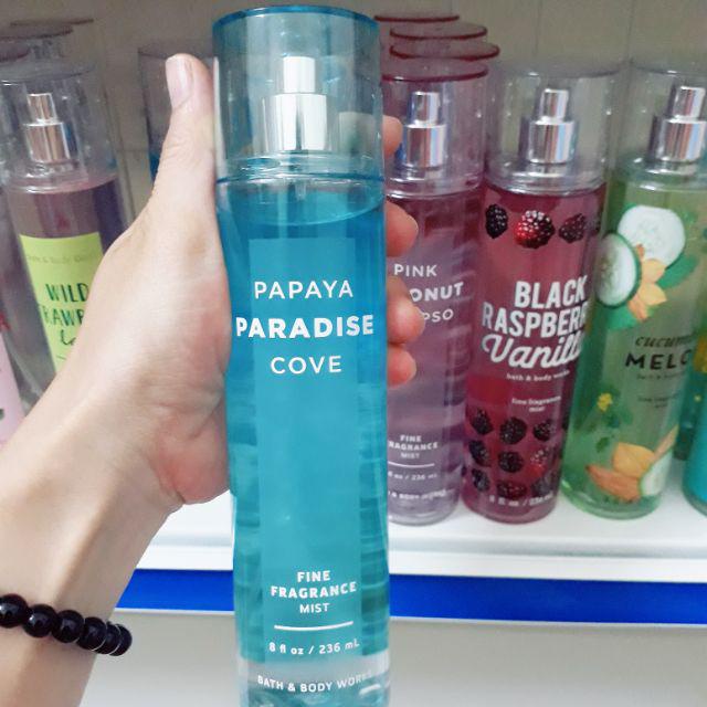 Xịt Thơm Toàn Thân Papaya Paradise Cove Bath And Body Works