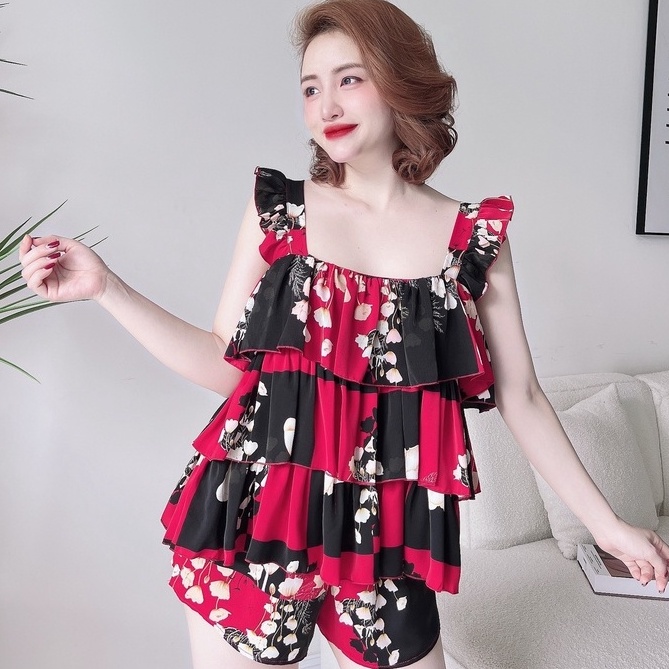 Đồ Bộ Ngủ Nữ SOJUN Bộ Mango 3 Tầng Cánh Tiên 40-65Kg