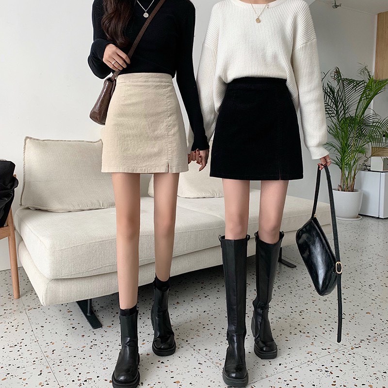 Chân Váy Kẻ Xẻ Tà Dáng Chữ A Xinh Xắn  CV09 | BigBuy360 - bigbuy360.vn