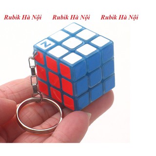 Rubik 3x3. Zcube Keychain Dạ Quang Xanh