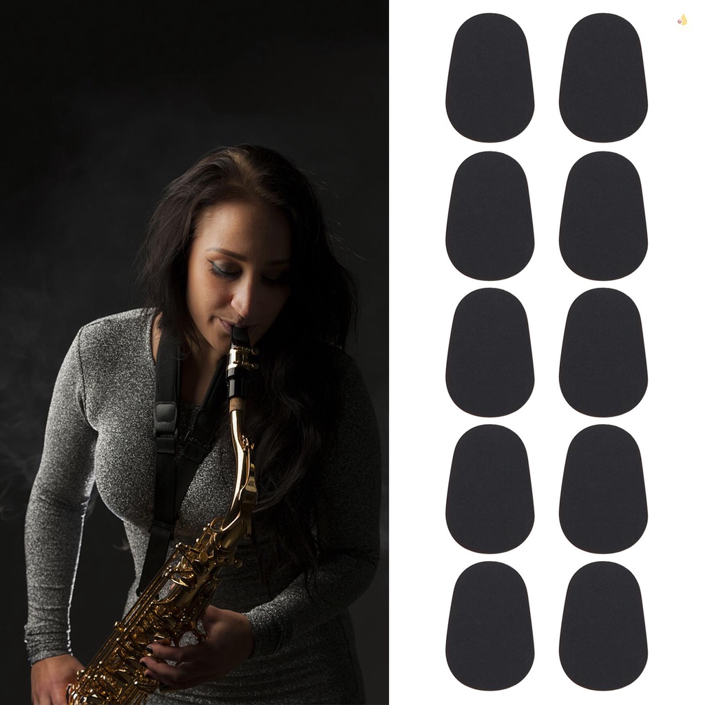 Set 10 Miếng Đệm Miệng Kèn Saxophone Bằng Silicone Dày 0.5mm