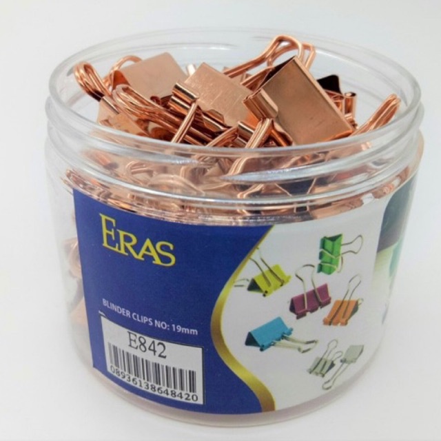 Kẹp bướm mạ đồng Eras 19mm E842 sắp xếp giấy tờ và lưu trữ tài liệu văn phòng