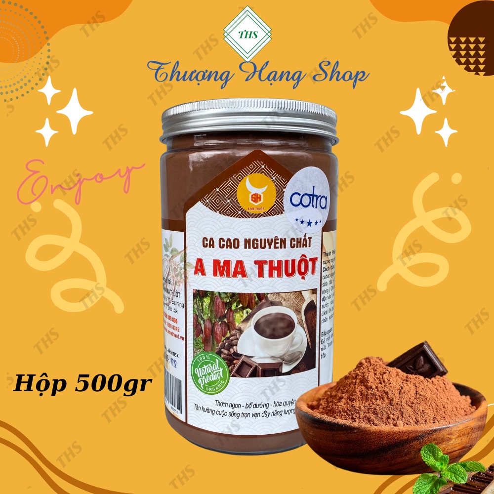 Cacao nguyên chất A Ma Thuột [ 500GR] - Không đường, chống lão hoá, tăng khả năng tập trung.