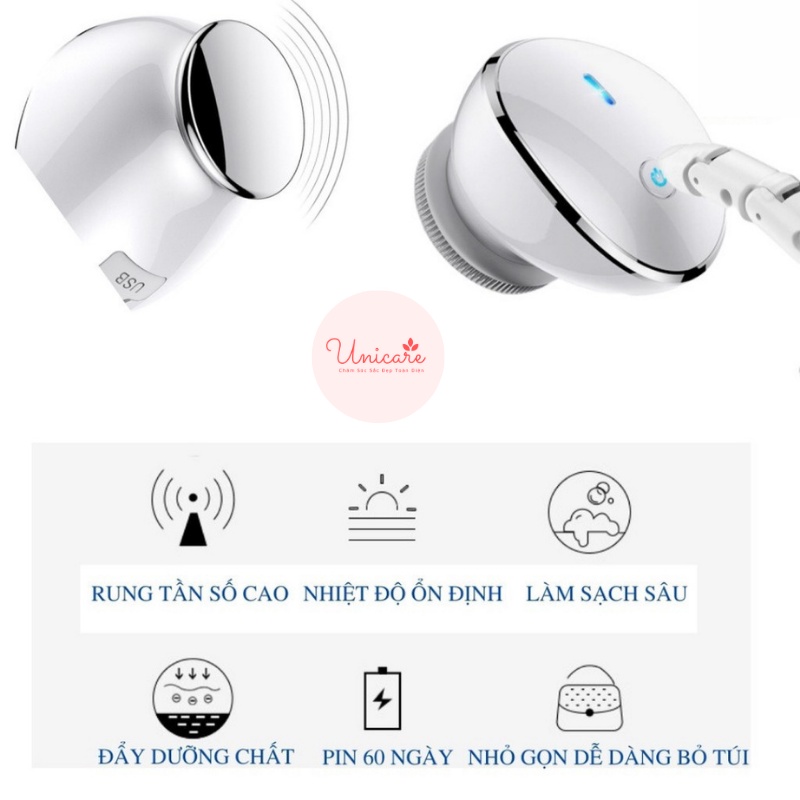 Máy rửa mặt Kakusan - Máy đẩy tinh chất cao cấp 2 trong 1 - Làm sạch sâu, thẩm thấu dưỡng chất, tái tạo cấu trúc da