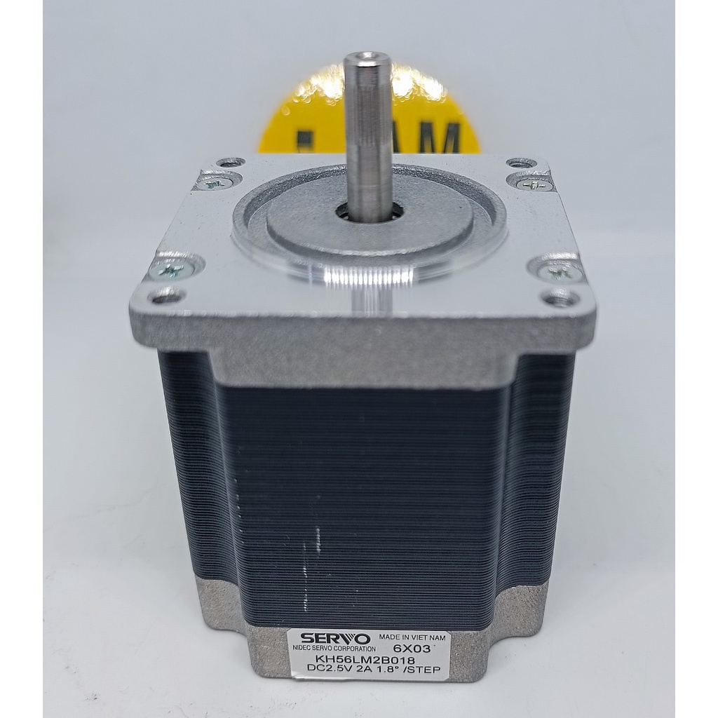 Động cơ bước 57 dài nema23 Step motor 57 size 57 x 76mm hãng NIDEC SERVO mm ngoại hình đẹp