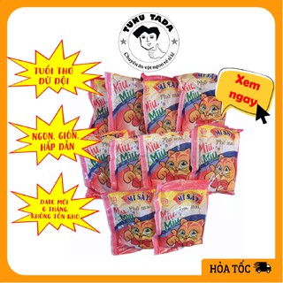 Mì trẻ em Miu Miu 10 gói mì tôm trẻ em mì trẻ em con mèo mì sấy Miu Miu FREESHIP