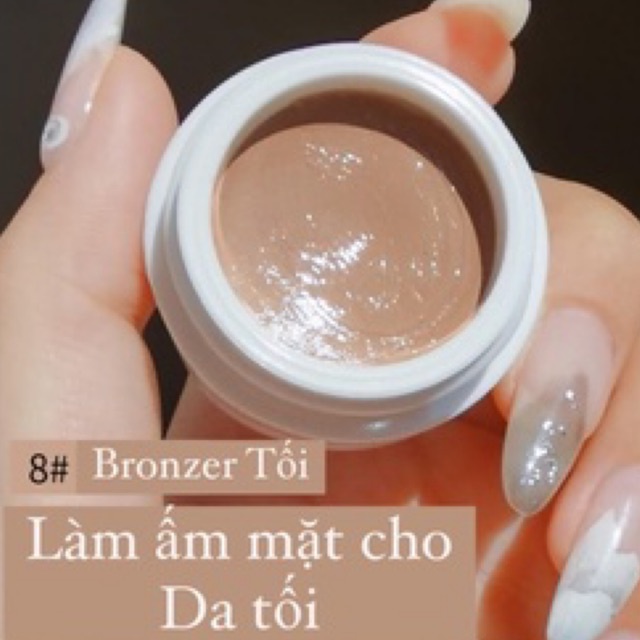 Hũ kem che khuyết điểm đủ tone màu  Sáng -trắng nhất  Trung bình- màu da vàng  Tối lạnh- màu da tái