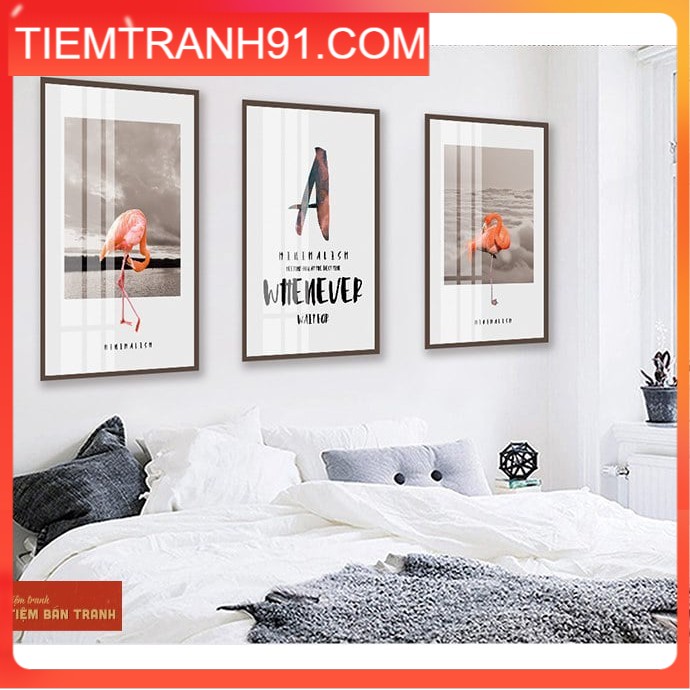 Bộ 3 TRANH TREO TƯỜNG PHÒNG KHÁCH - 🍀TIỆM TRANH 91🍀 - 16 Mẫu Tranh bộ canvas, phong cách Bắc Âu, sang trọng, hiện đại