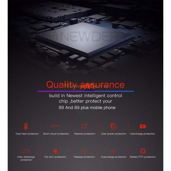 Ốp Lưng Kiêm Sạc Dự Phòng Samsung S9+/5200mAh hiệu NewDery