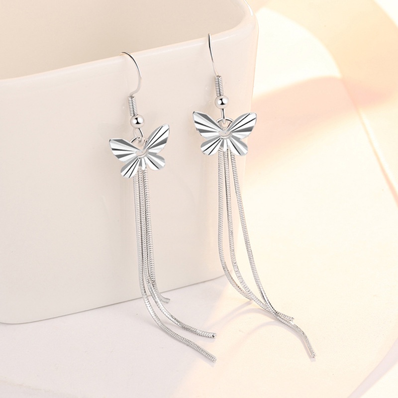 Khuyên Tai Nữ Dài Đính Đá Sang Trọng