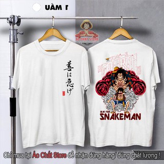 (SIÊU PHẨM) Áo Thun LUFFY SNAKE MAN GEAR 4 Cực Chất  Áo Phông One Piece Mũ Rơm Luffy Đẹp Tshirt OP181