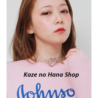 [ CÓ SẴN ] CHOKER/VÒNG CỔ TRÁI TÍM TRONG SUỐT