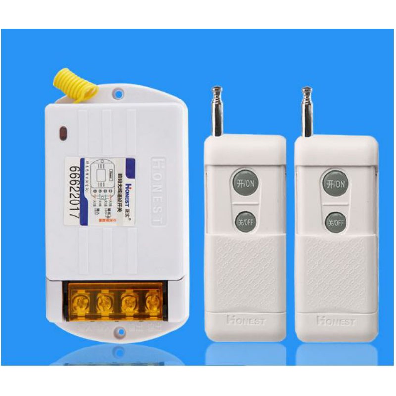 Công Tắc Điều Khiển Từ Xa 220v, 380v 3 pha 1Km 10A Honest HT-6380KG-CZ Bật Tắt máy bơm nước, hệ thống đèn