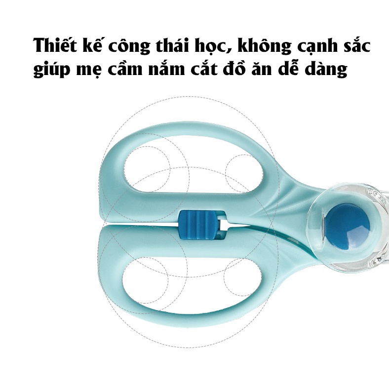 Kéo cắt đồ ăn dặm chuyên dụng cho bé AAG325 an toàn tiện lợi chính hãng