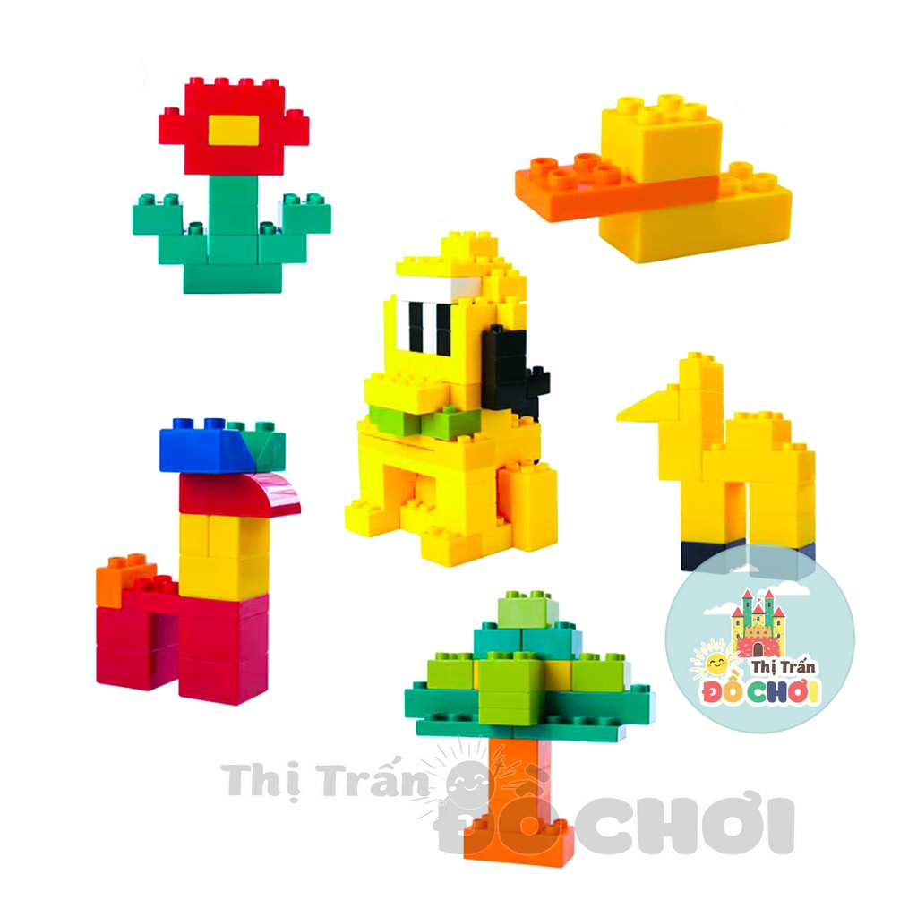 Đồ chơi lắp ráp, xếp hình lego hộp gạch sáng tạo cơ bản cho bé 2901 - Thị trấn đồ chơi