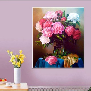 TRANH ĐÍNH ĐÁ BÌNH HOA KHOE SẮC TRANH ĐÍNH ĐÁ 3D CHƯA ĐÍNH LAVENDER LV396