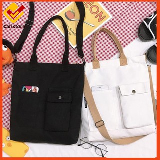 Túi tote vải phong cách Hàn Quốc QICAIBUYU - Cali Store