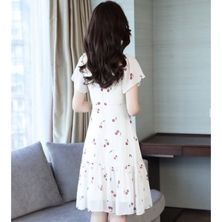 Đầm váy freesize cherry đỏ form dài