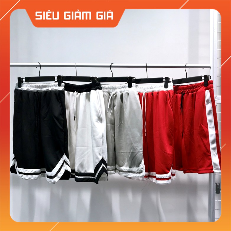 Quần SHORT V 2 LINE Unisex (Thun Poly Bao Giặt Máy Không Xù Lông - 5 Màu Trong Video Thật)