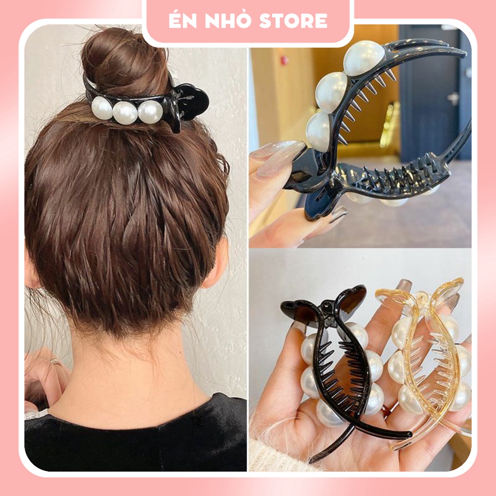 Kẹp tóc càng cua ngọc nhân tạo kiểu dáng hàn quốc KT22-020