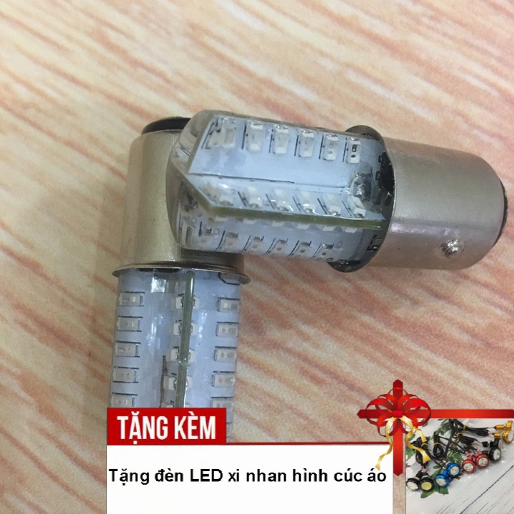 Đèn LED chớp hậu Silicon loại 48 Led cho ô tô, xe máy A234-KC3 - Tặng kèm đèn xi nhan cúc áo