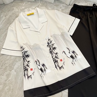PYJAMA LỤA CLC HOẠ TIẾT CAO CẤP MÃ 2022-99