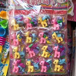 Ngựa pony kèm tẩy, gọt bút (16 bộ)