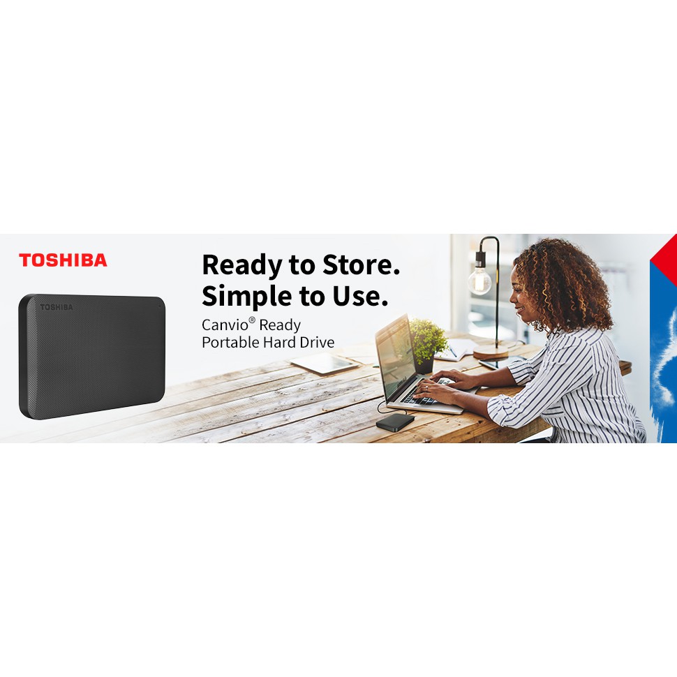 Ổ cứng gắn ngoài 2.5 inch Toshiba Cavio Ready 4TB - USB 3.0 - màu Đen - HDTP240AK3CA