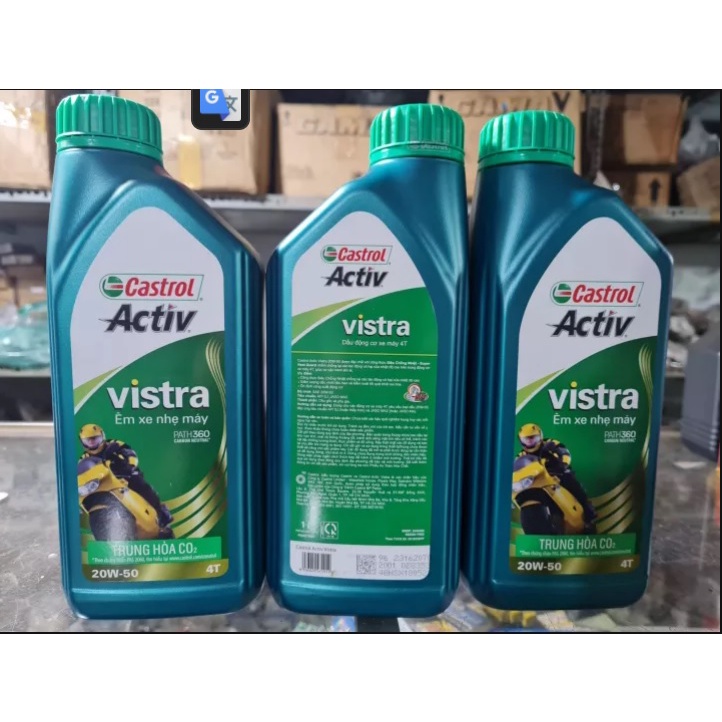 [HCM]Nhớt Castrol Activ Vistra 20W50 , 1 lít