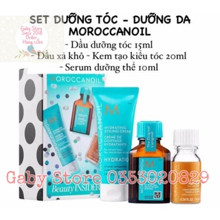 set dưỡng tóc moroccanoil mini
