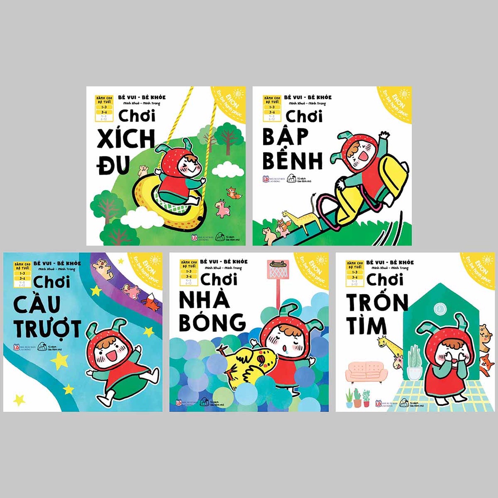 Sách - Ehon Bé Vui - Bé Khỏe (1-6 tuổi) - Ehon dành cho em bé hạnh phúc (Lẻ tùy chọn)