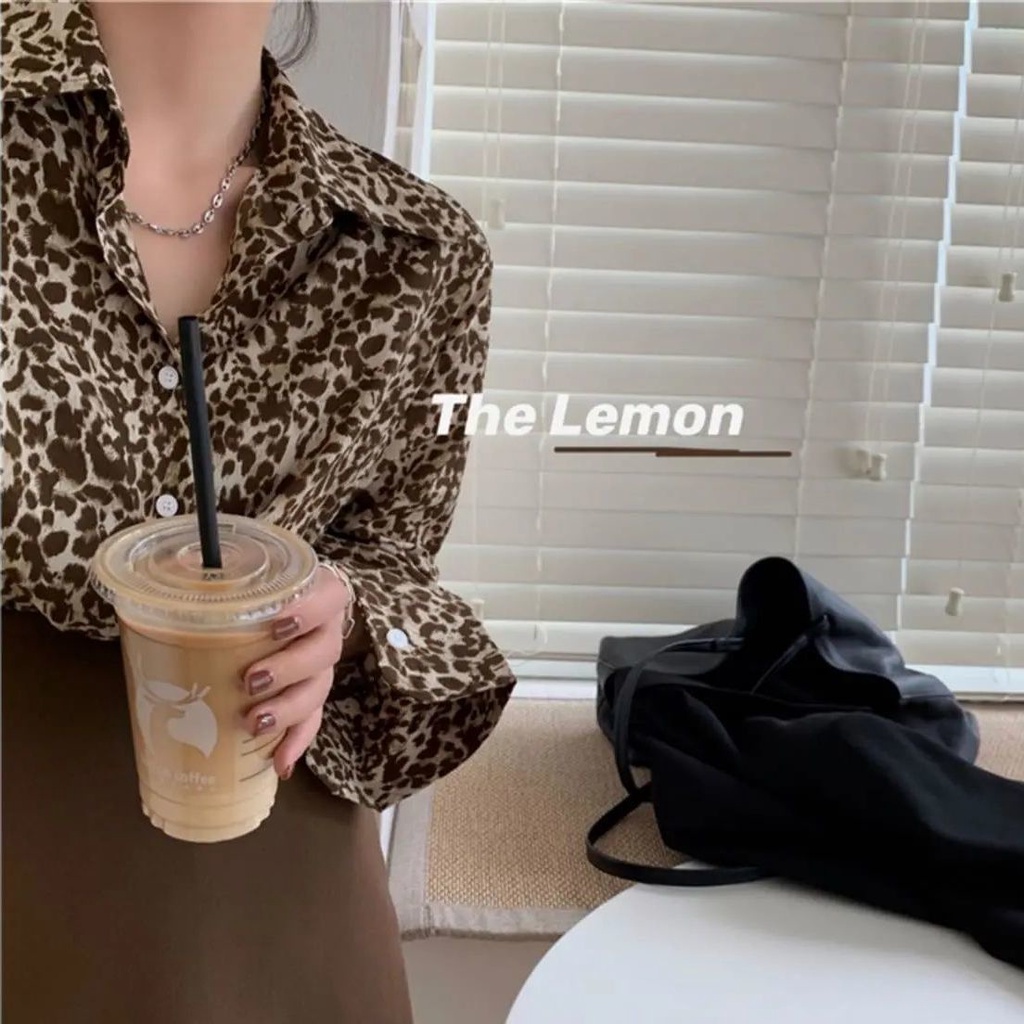 Áo Sơ Mi Tay Dài Dáng Rộng In Họa Tiết Cổ Điển Thời Trang Cho Nữ áo sơ mi JL-CX-06