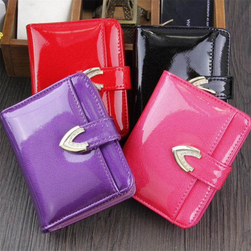 Hot Sale Women's Purse Short Female Wallet Zipper Money Bags Lady Coin Purse Fashion Design Candy Color 3 Fold Clutch Ba