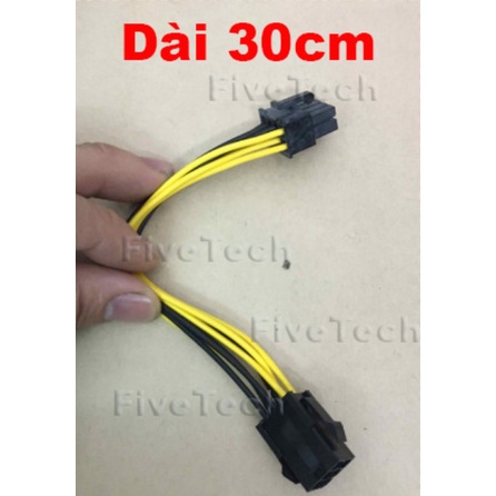 Cáp Chia Nguồn Vga Pci-E 6-pin Sang 2x 8-pin/ 6 Pin ra 2 Đầu 8 Pin/ 6 Pin ra 2 X 8 Pin