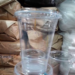 Ly nhựa lớn 900ml ( 50 ly + 50 nắp)