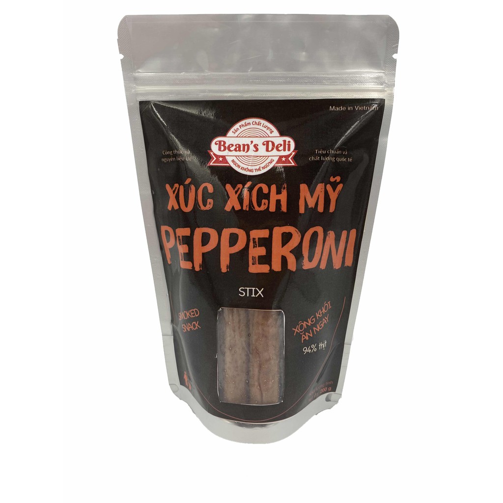 Xúc Xích Xông Khói Mỹ Pepperoni Ăn Liền 200g